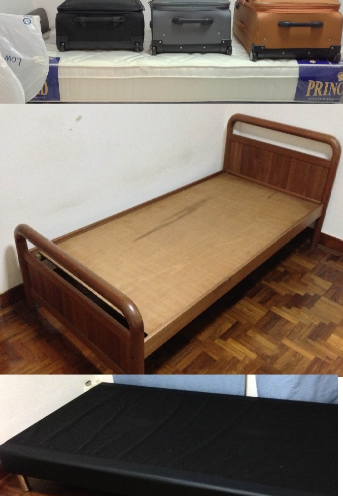 单人床垫和床架