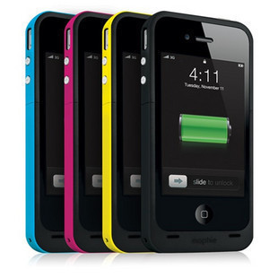 苹果iphone4S/5背夹式电池充电外壳 外接电池移动电源充电宝