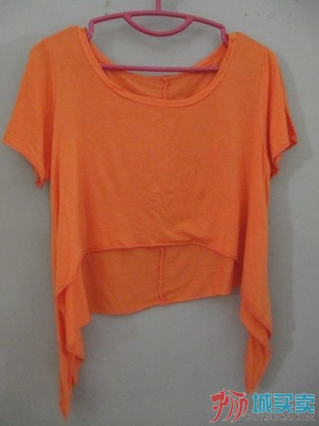 橙色前短后长小外衫，2元