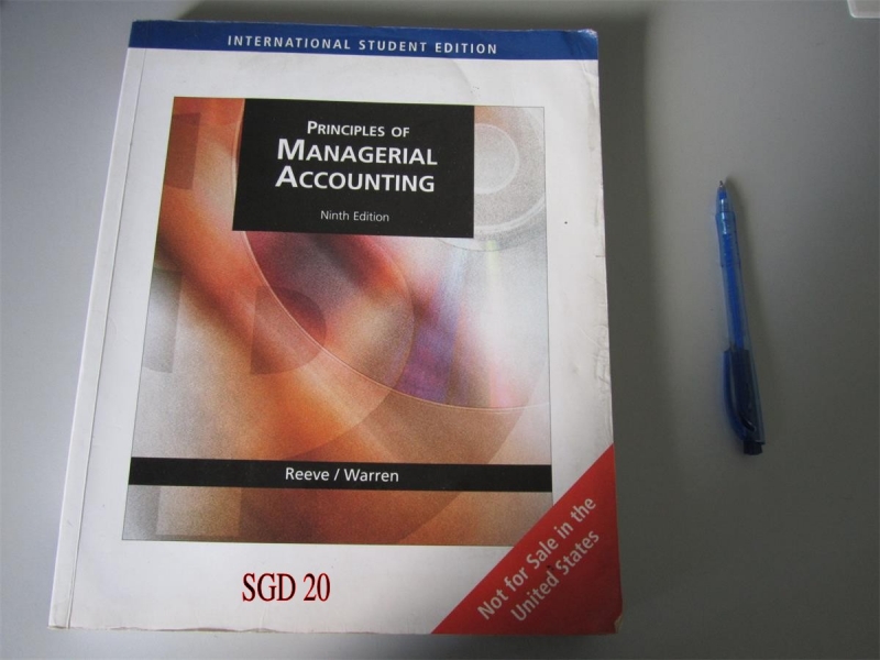 Principle of Manageral Accounting - SGD20