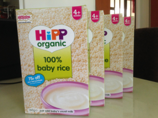 婴儿米粉，购于英国，买多了，适合刚加辅食时用，4刀/盒