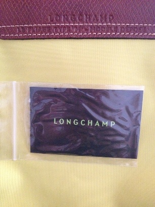 Longchamp 说明卡