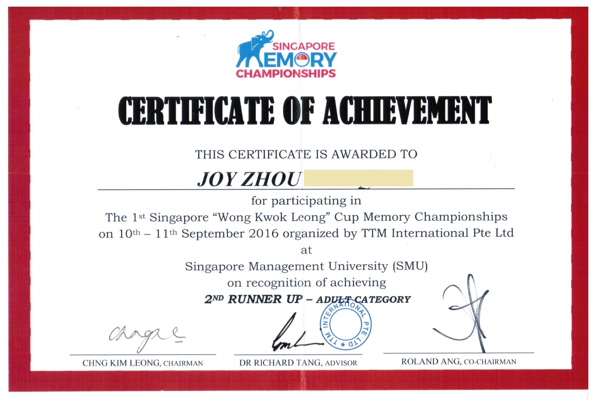 joy 新加坡第一届国家脑力锦标赛 亚军证书 002.jpg