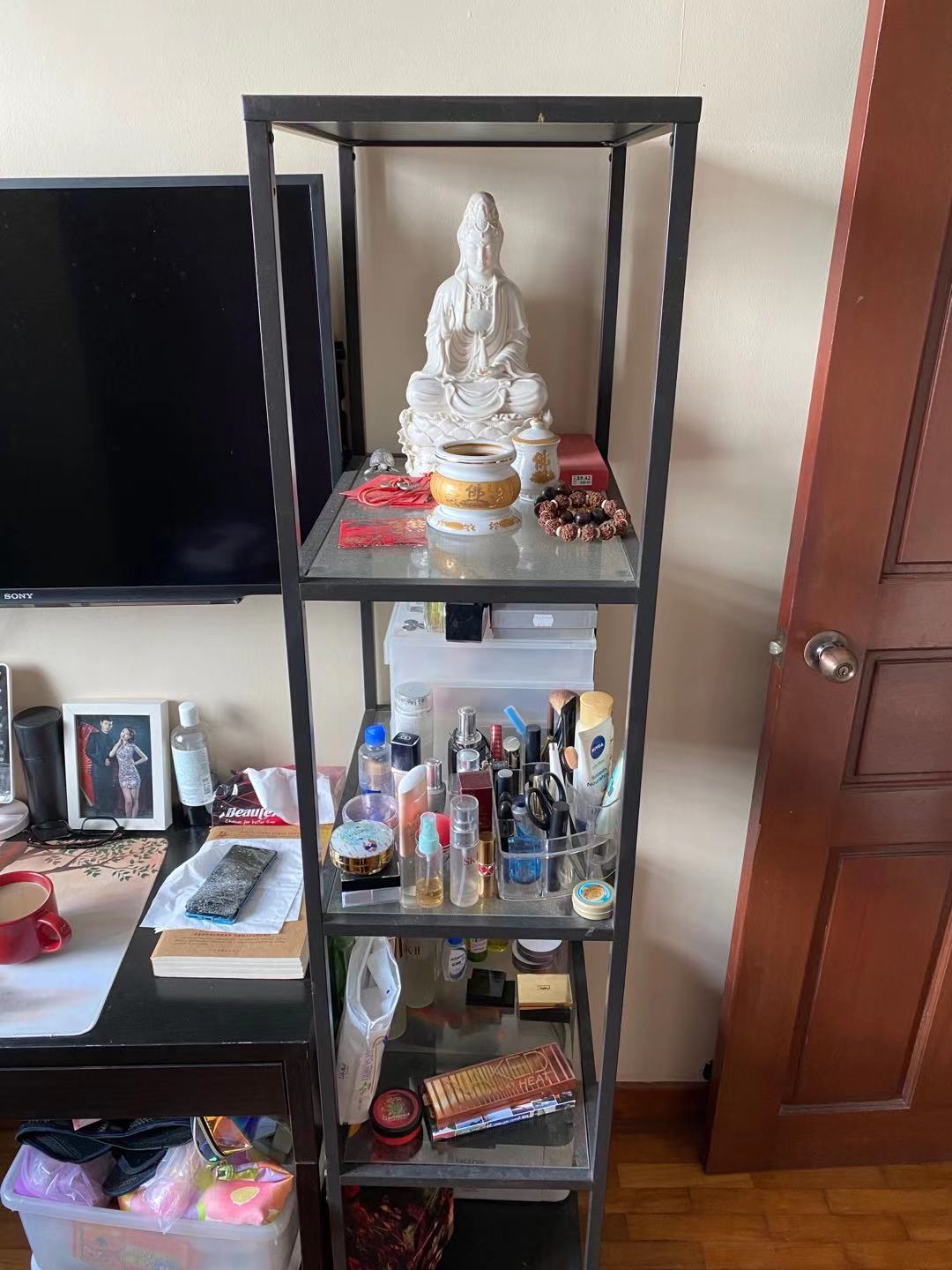 很实用结实的不锈钢陈设架子，80