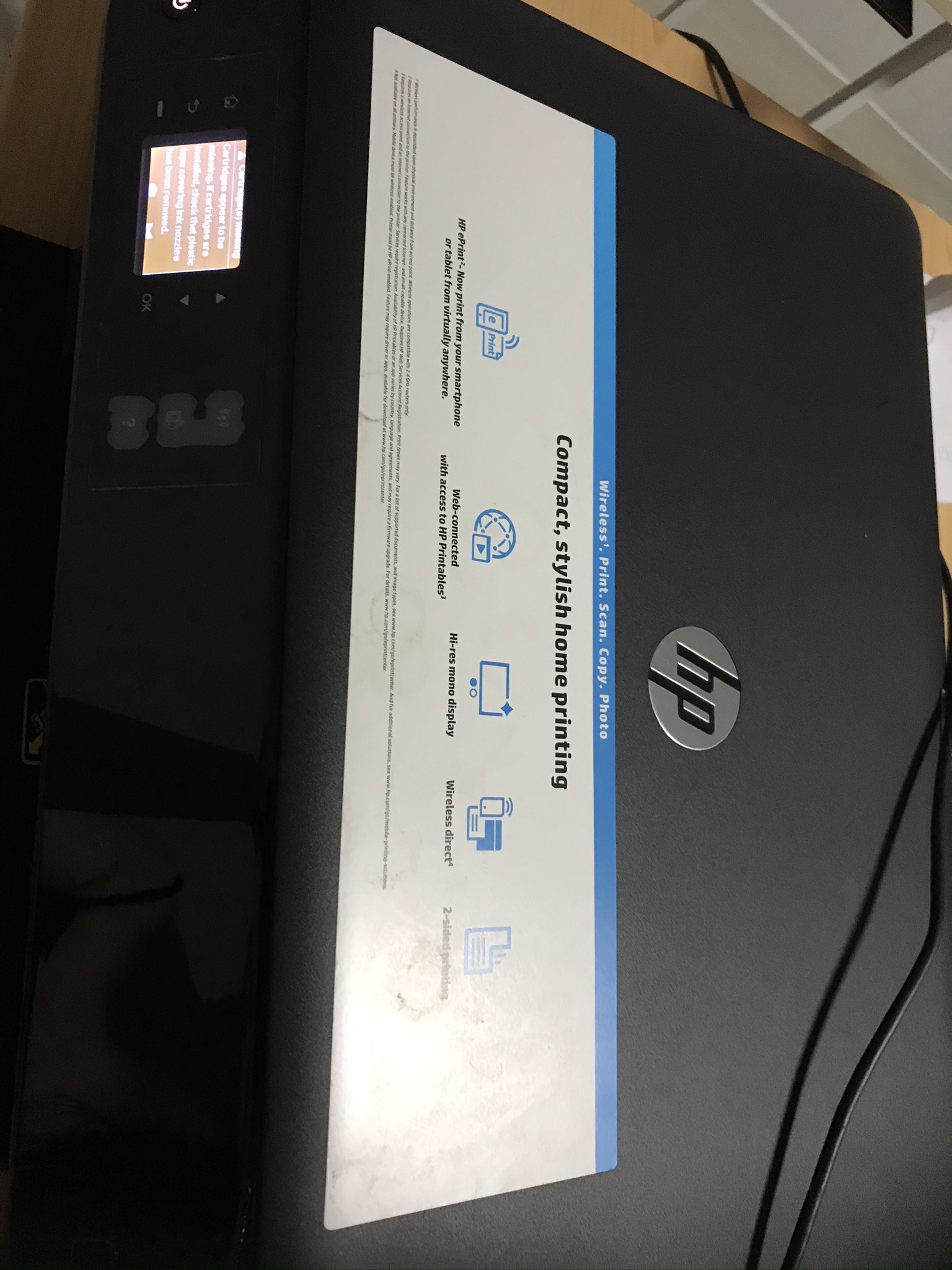 HP envy 4500 打印机 50出