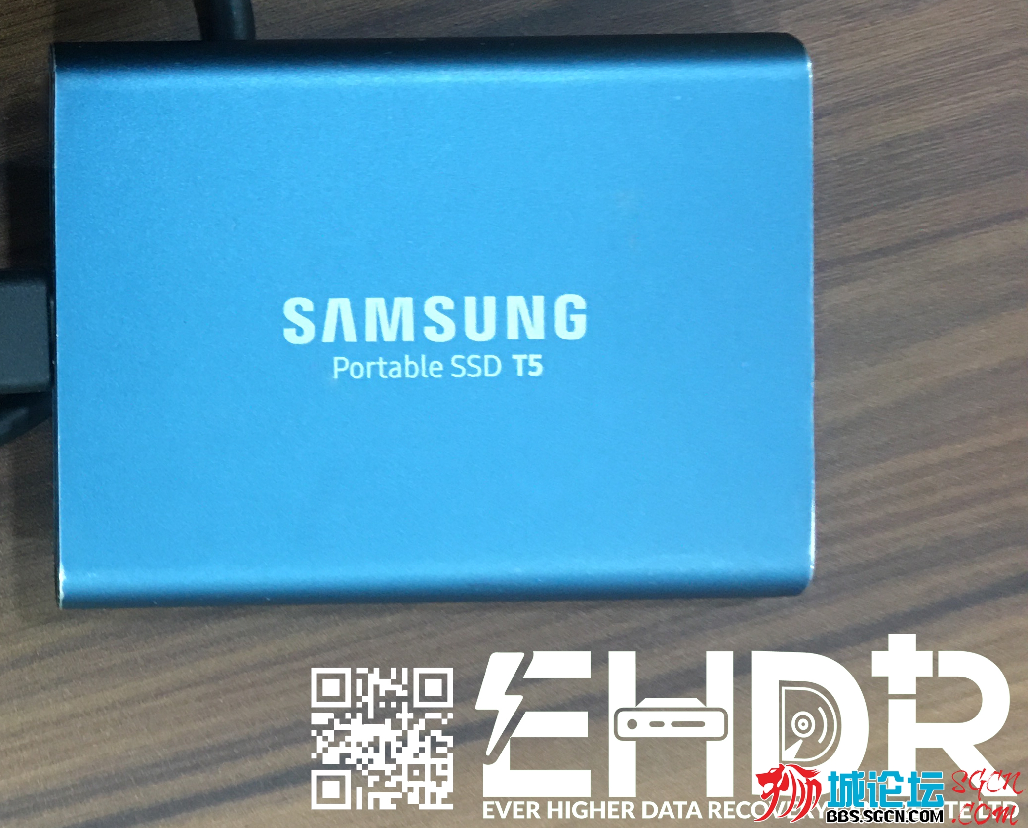 Samsung T5固态硬盘数据恢复（格式化）