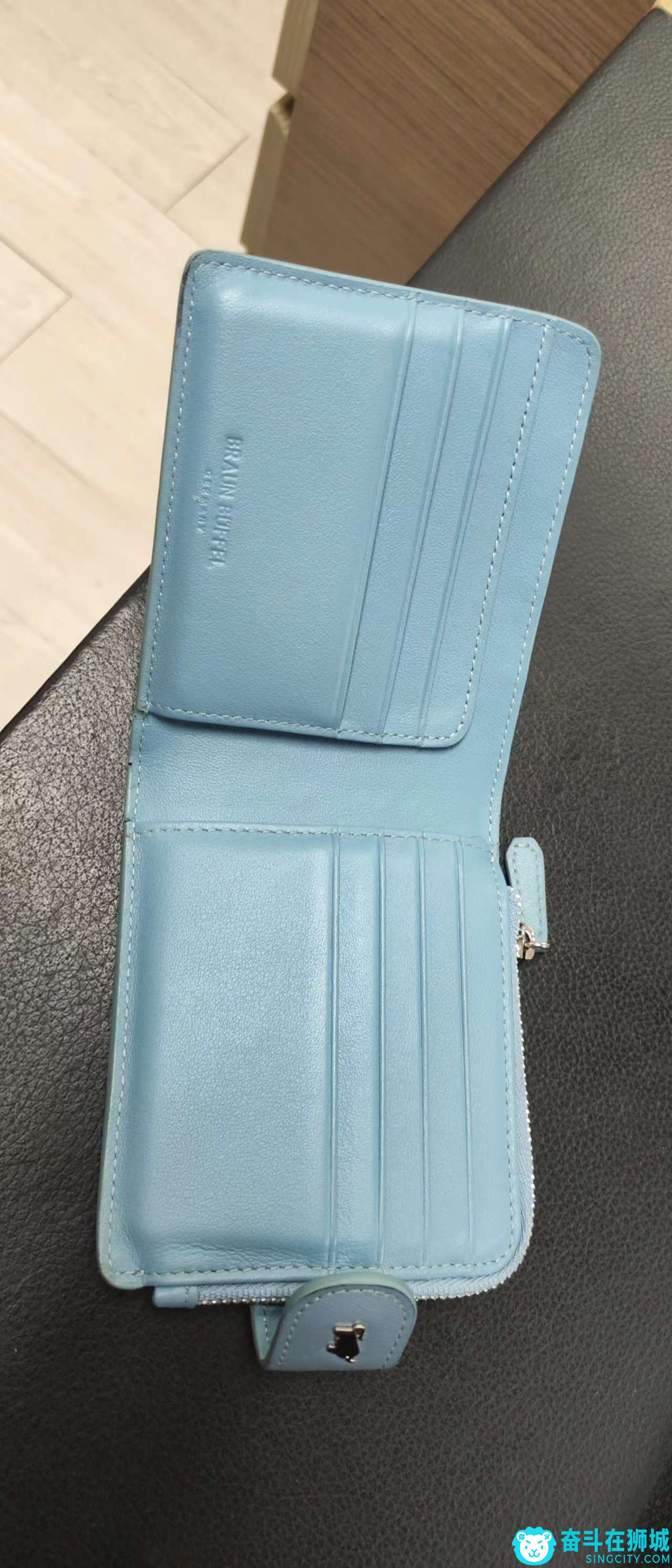 BRAUN BUFFEL 真小牛皮夹（带零钱）和 ZARA双肩包 低价出