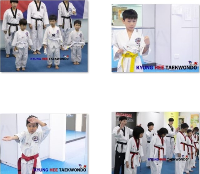 Taekwondo training fosters a sense of sportsmanship among students 跆拳道训练有助于培养学生们的体育精神