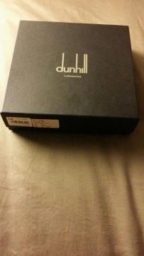 全新登喜路Dunhill 男款腰带 银色碳纤维便宜出（已卖）