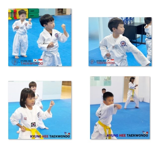 These TKD kids show promise and R likely 2excel in the future 这些跆拳道孩子展现出潜力，未来可能会表现出色