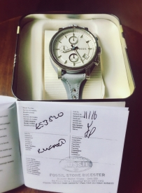 已售---FOSSIL全新正品女式手表 （英国出差带回）-ES3820
