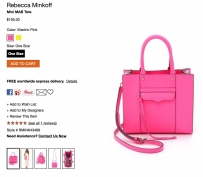 九成新Rebecca Minkoff mini MAB tote 转让！