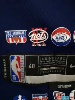 NBA75周年 新泽西篮网杜兰特球衣