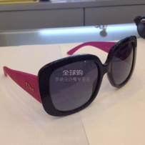 吐血降价2015新款dior 玫红色紫格子太阳镜女士墨镜
