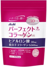 【日本直邮】Asahi朝日 完美胶原蛋白+玻尿酸Q10粉 225g