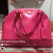 减价了******Coach 包包 hotpink for sale$250*****