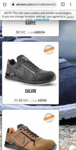 全新的Aimont牌子的安全工作鞋（前面是铁头），超便宜